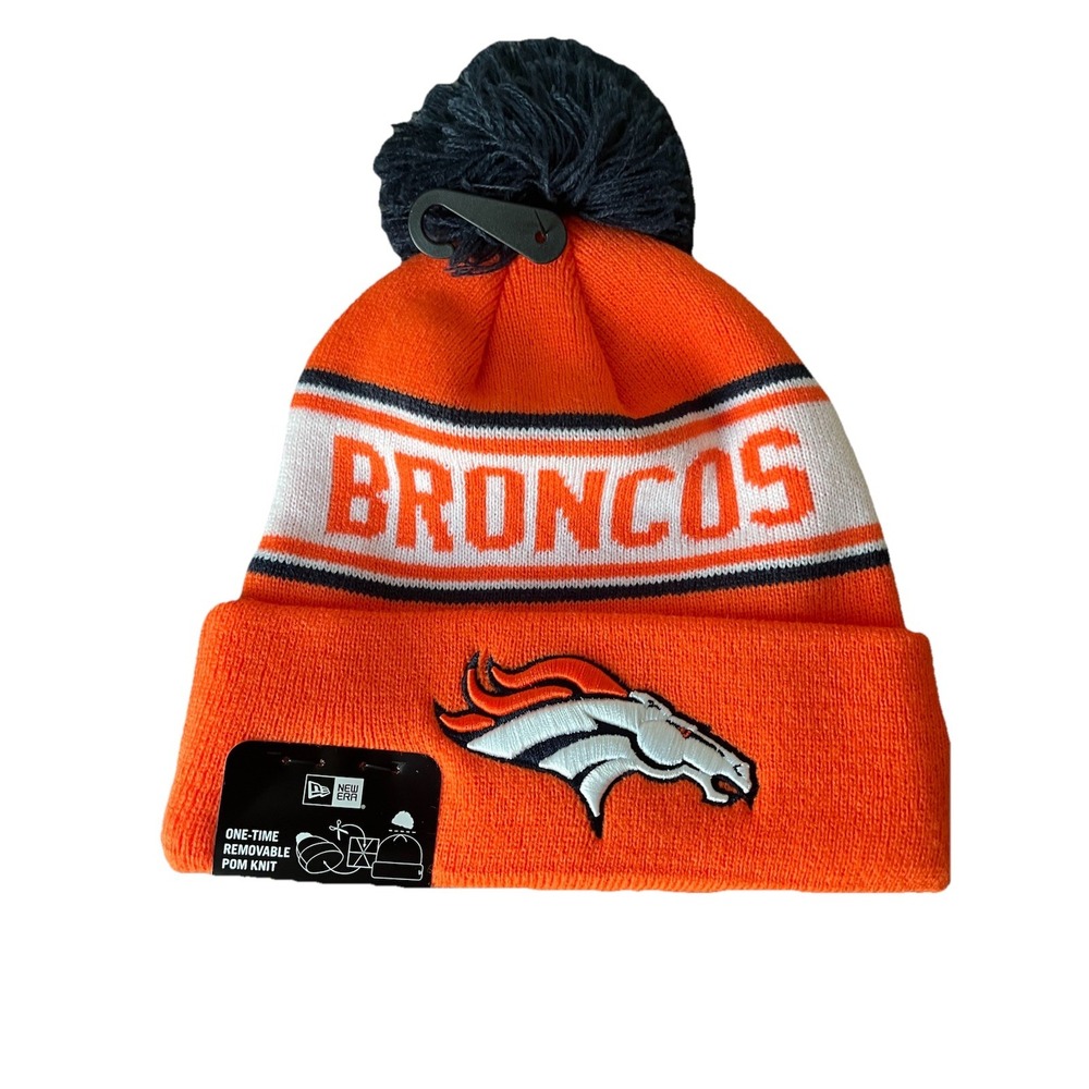 Denver Broncos Knit Winter Hat Beanie New Era Cap On Field Sideline NWT
